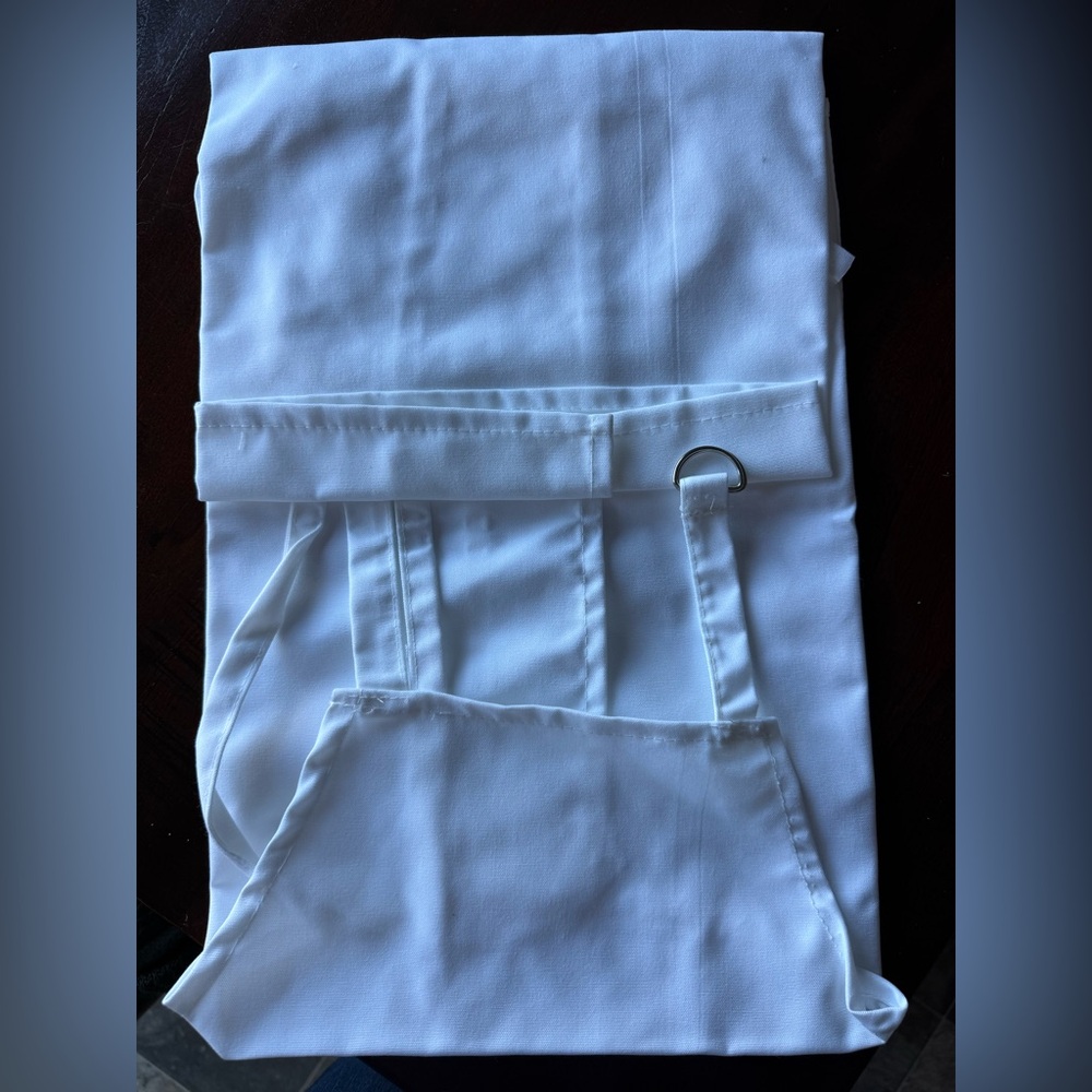 NEW The Mrs. White Apron with Red Lips Print – Bridal or Wedding Gift - Picture 7 of 8